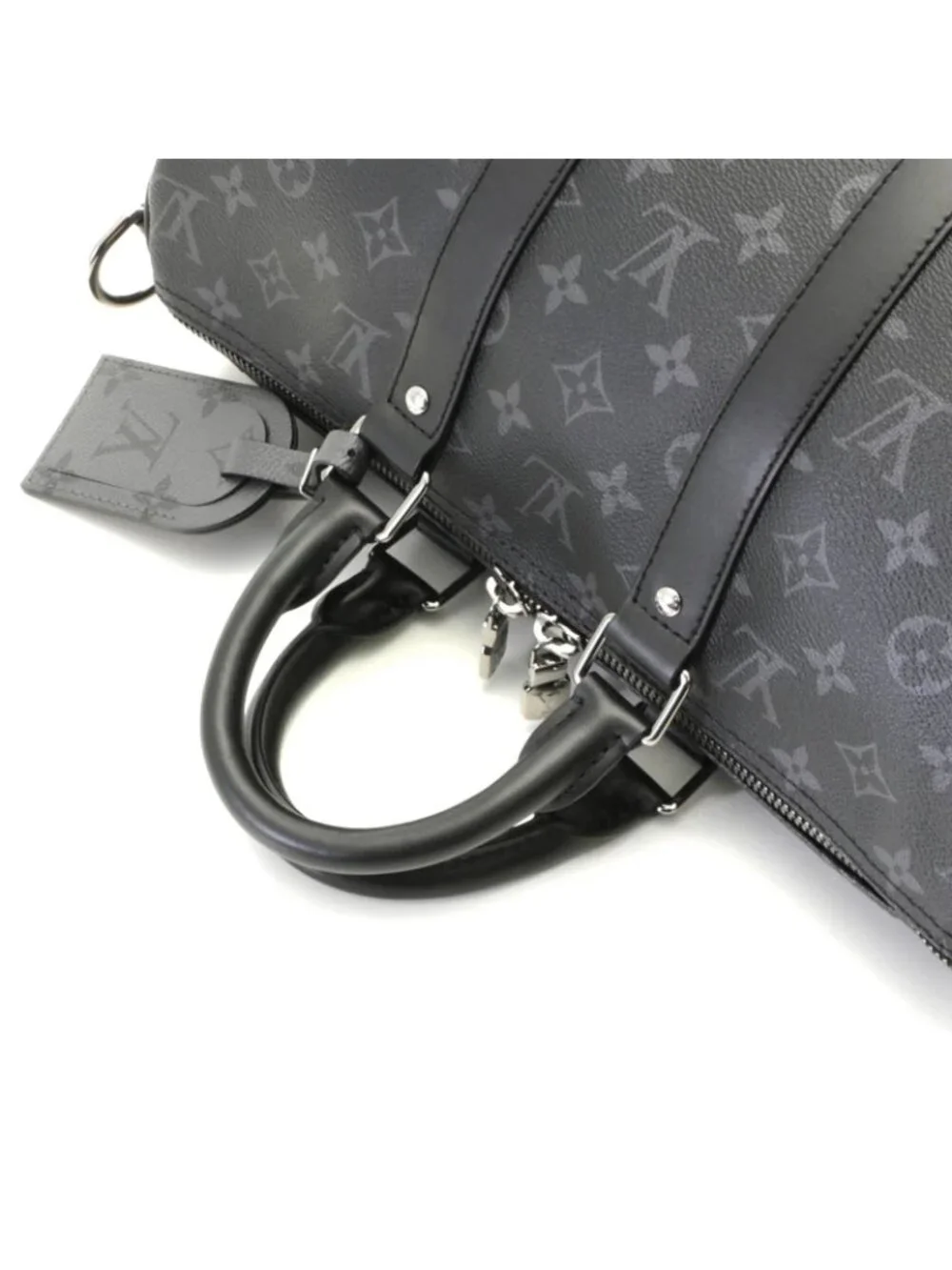 Louis Vuitton Keepall Bandouliere 35 Tag Boston Bag Monogram Eclipse Reverse